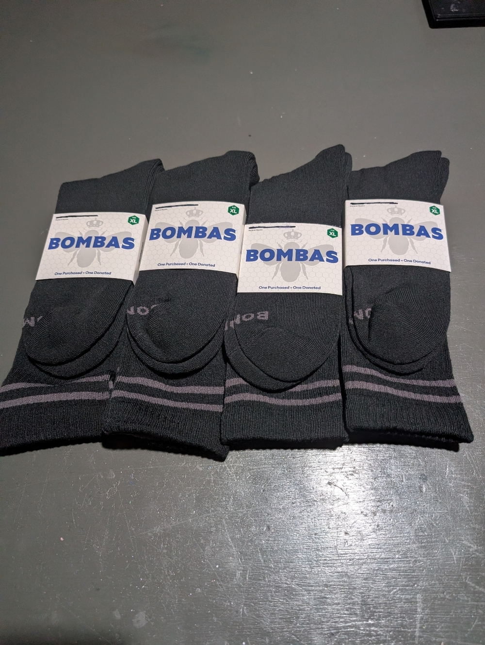 Bombas size XL calf socks New in Package 4 ct